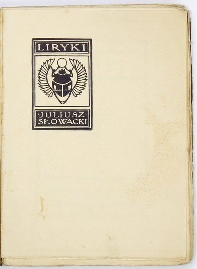 SŁOWACKI Juliusz - Liryki