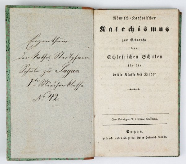 RÖMISCH-KATHOLISCHER Katechismus zum Gebrauche der Schlesischen Schulen für die dritte Klasse der Kinder.