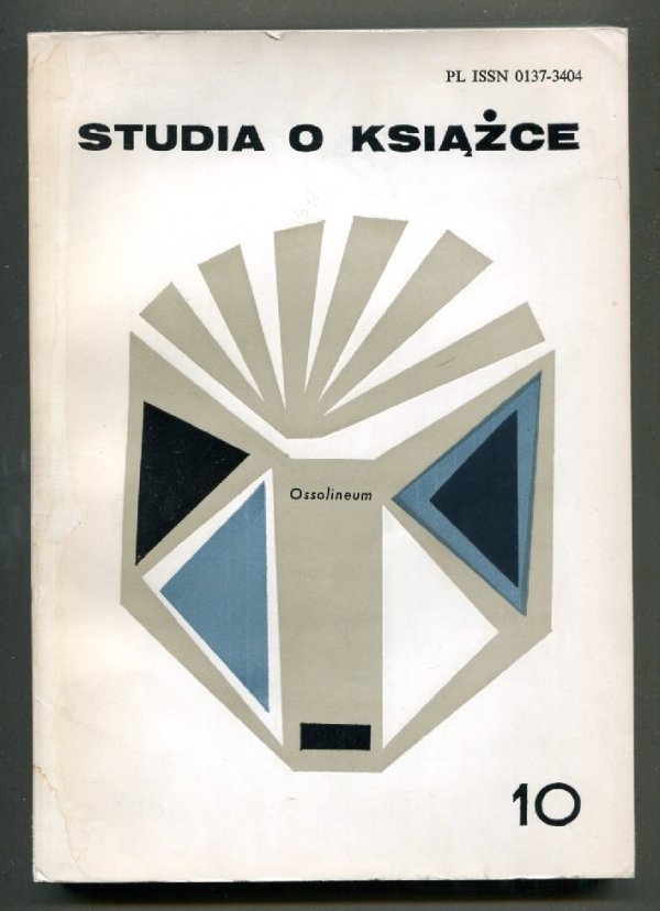 Studia o Książce. [T.] 10: 1980.