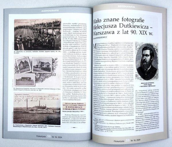 [POCZTÓWKI]. Filokartysta. Rocznik poświęcony fotografii i pocztówce. R. VII:2024, nr 19.