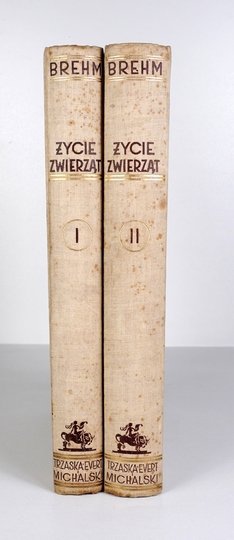 BREHM [Alfred Edmund] - Życie zwierząt. Przekład polski w oprac. G. Dehnela, J. Domaniewskiego [i in.]. Z 1090 ilustr. w tekście oraz wieloma tabl. barwnemi. T. 1-2