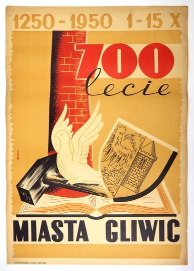 MOŹDZIEŻ Kazimierz - 700 lecie miasta Gliwic. 1250-1950 1-15 X. 1950.