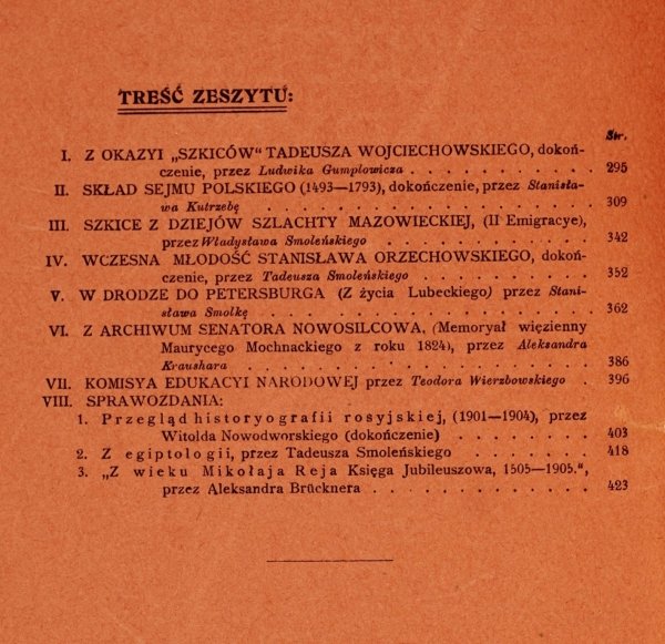 Przegląd Historyczny. Dwumiesięcznik naukowy. Red. J. K. Kochanowski. T.2, z.3: V-VI 1906
