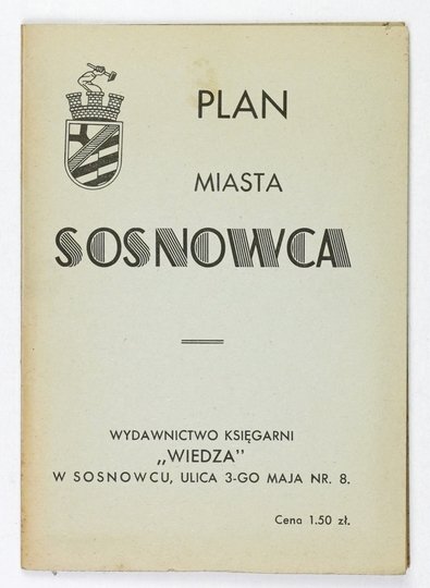 [SOSNOWIEC]. Plan miasta Sosnowca. Plan barwny form. 59,5x53,5 cm