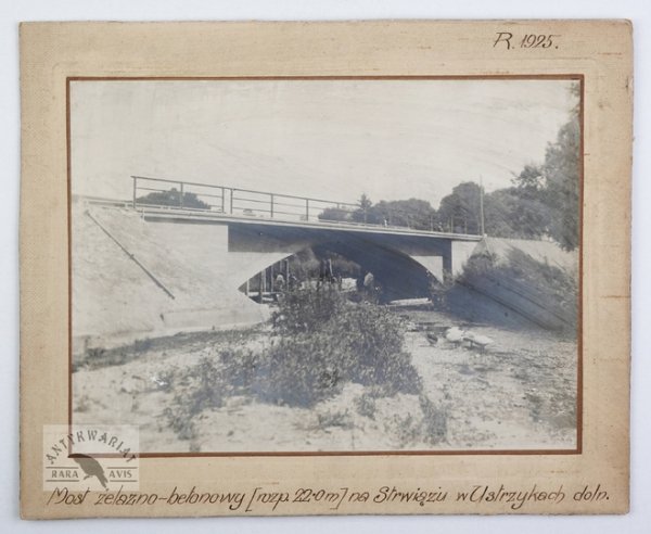 [USTRZYKI Dolne - most żelazno-betonowy [rozp. 22.0 m] na Strwiążu w Ustrzykach doln. - fotografia widokowo-sytuacyjna]