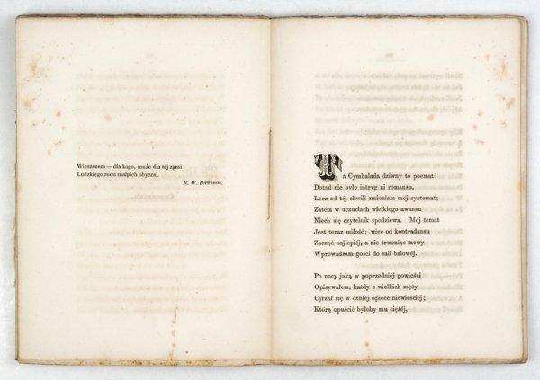 [DUNIN-BORKOWSKI Leszek] - Cymbalada. Poema heroiczne na cały tydzień. Wydanie drugie.