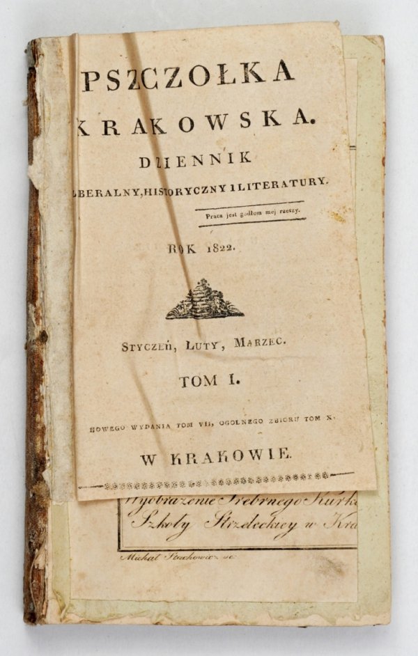Pszczółka Krakowska. Red. Konstanty Majeranowski. R. 1822, t. 1, nr [6]-13