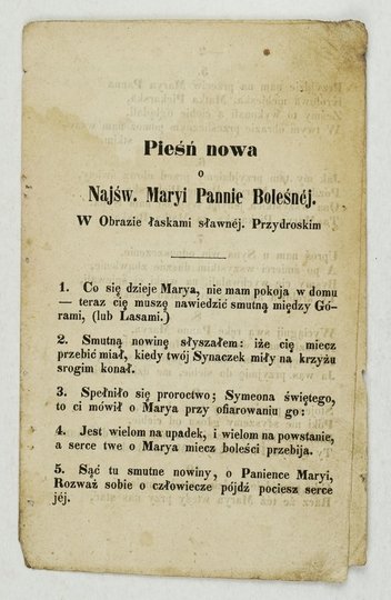 [DRUKI modlitewne]. Zbiór 12 drobnych polskich druków modlitewnych z XIX w.