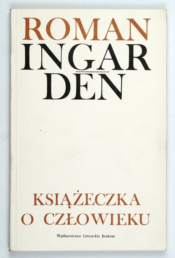 Ingarden Roman - Książeczka o człowieku