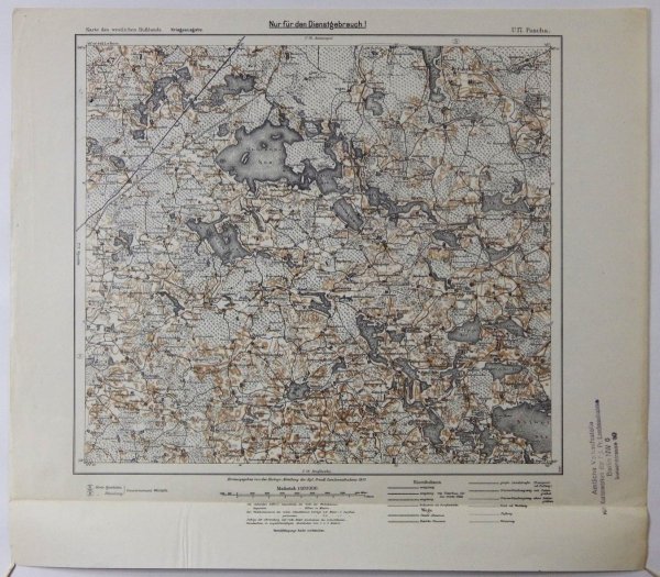 U17. Puscha - mapa 1:100 000 [Karte des westlichen Russlands]