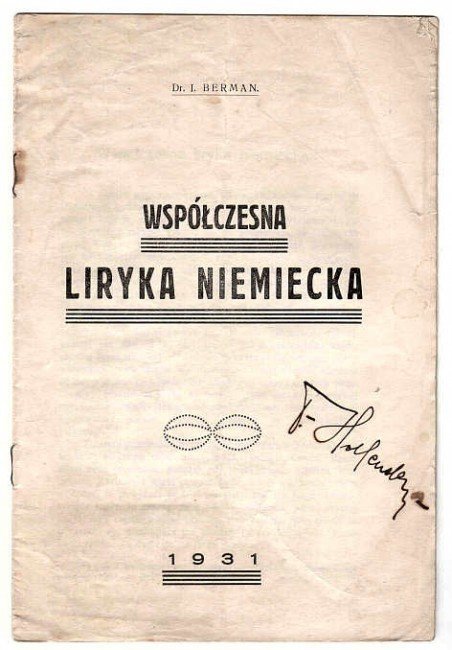 Berman I. - Współczesna liryka niemiecka