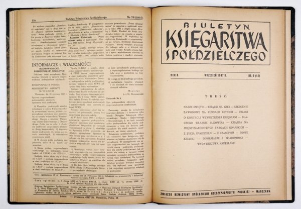 BIULETYN Księgarstwa Spółdzielczego 1946-1947