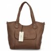 Torebka Damska typu Shopper firmy HerissonCiemno Beżowa