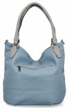 Torebka Damska Shopper Bag XL firmy Hernan Błękitna/Jasno Szara