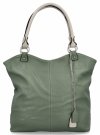 Torebka Damska Shopper Bag XL firmy Hernan Jasno Zielona/Beżowa