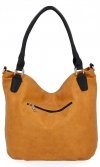 Torebka Damska Shopper Bag XL firmy Hernan Żółta