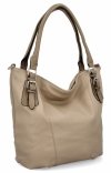 Torebka Damska Shopper Bag XL firmy Hernan Ciemno Beżowa/Ziemista