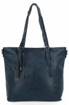 Uniwersalna Torebka Damska Shopper Bag XL firmy Hernan Granatowa