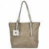 Uniwersalna Torebka Damska Shopper Bag XL firmy Hernan Ciemno Beżowa/Beżowa