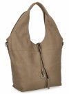 Torebka Damska Na Co Dzień Shopper Bag firmy Hernan Ciemno Beżowa