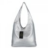 Uniwersalna Torebka Damska Shopper Bag firmy Hernan Srebrna