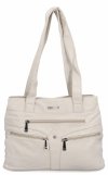 Torebka Damska typu Shopper Bag firmy Hernan Beżowa