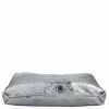 Torebka Skórzana Shopper Bag z Kosmetyczką Srebrna