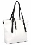 Uniwersalna Torebka Damska Shopper Bag XL firmy Hernan Biała/Czarna