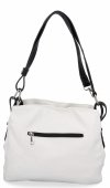 Torebka Damska Shopper Bag XL firmy Hernan Biała/Czarna