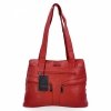 Torebka Damska typu Shopper Bag firmy Hernan Bordowa