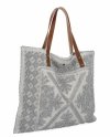 Modna Torebka Shopper Bag Jasno Szara