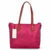 Duża Torebka Shopper Bag XL z Kosmetyczką firmy Herisson Różowa