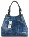 Torebka Skórzana Shopper Bag VITTORIA GOTTI Jeans