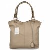 Torebka Damska Shopper Bag XL firmy Hernan Ciemno Beżowa/Ziemista