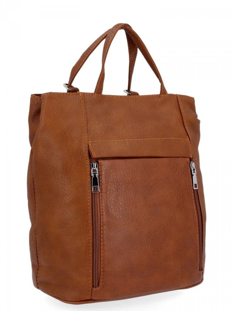 Uniwersalna Torebka Damska z Funkcją Plecaka firmy Hernan Brązowa