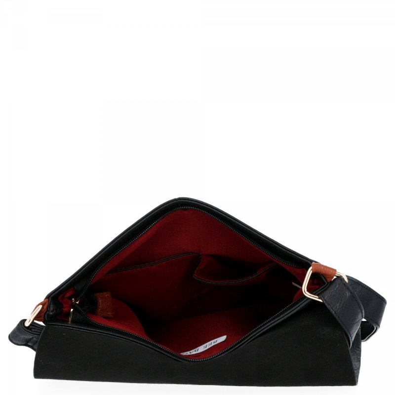 BEE BAG Torebka Damska Listonoszka Napoli Czarna