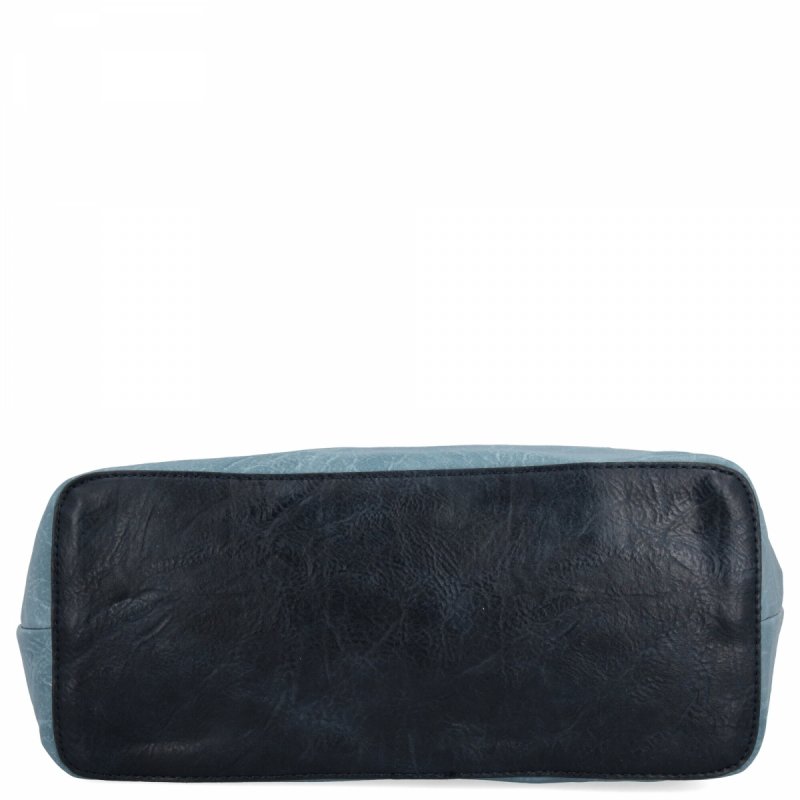 Uniwersalna Torebka Damska Shopper Bag XL firmy Hernan Jasno Niebieska/Granatowa