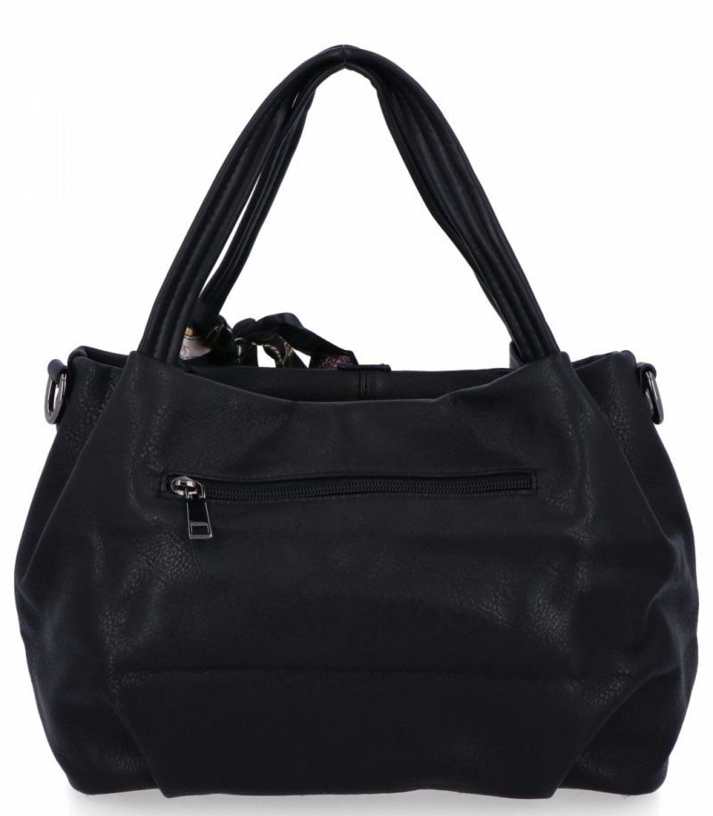 Torebka Damska typu Shopper Bag firmy Herisson Czarna