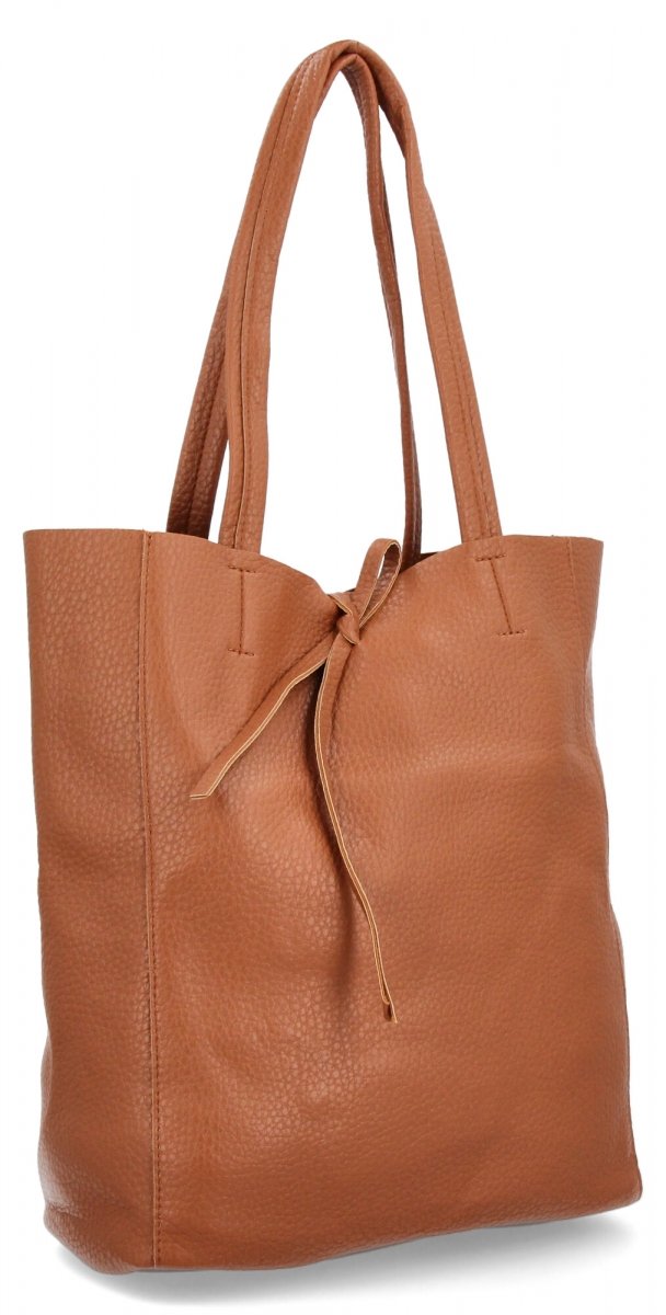 Torebka Damska typu Shopper Bag z Kosmetyczką firmy Herisson Ruda