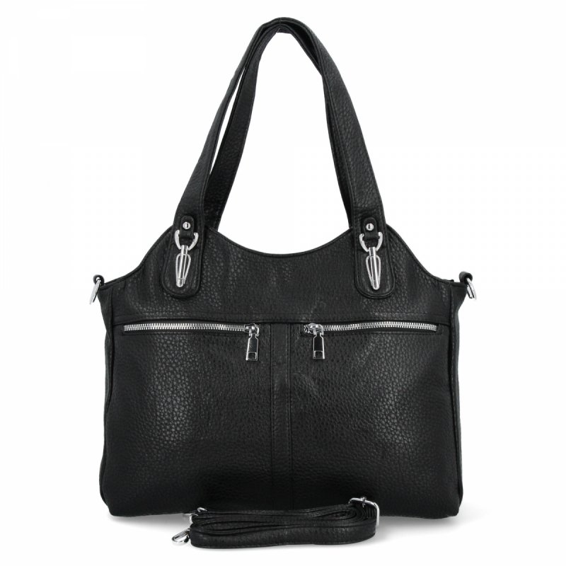 Torebka Damska typu Shopper Bag firmy Herisson Czarna