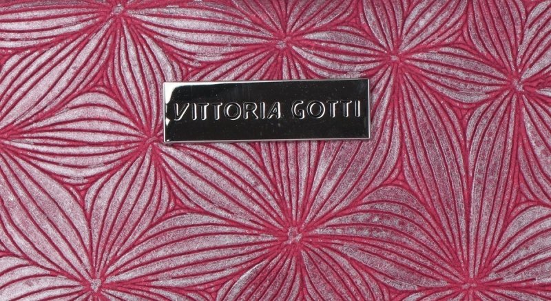 Listonoszka Skórzana VITTORIA GOTTI Made in Italy Fuksjowa