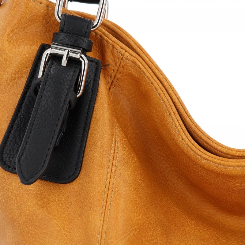 Torebka Damska Shopper Bag XL firmy Hernan Żółta
