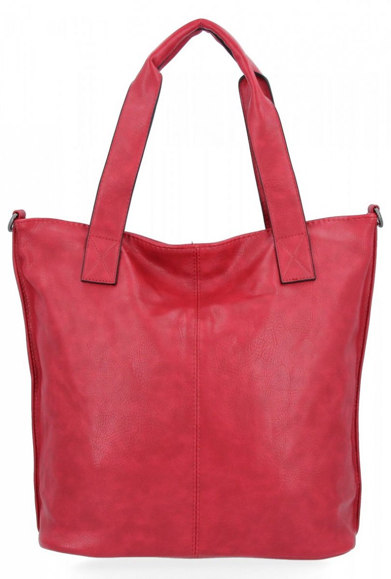 Duże Torebki Damskie Shopper Bag XXL firmy Hernan Bordowa