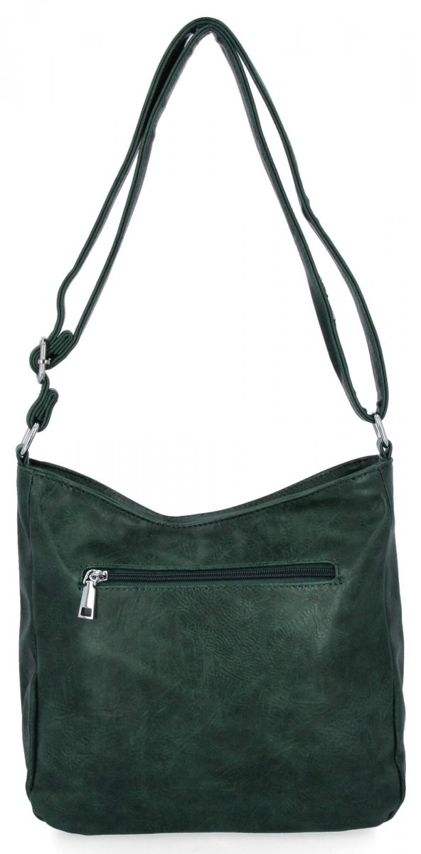 Miejska Torebka Damska Listonoszka firmy Herisson Butelkowa Zieleń