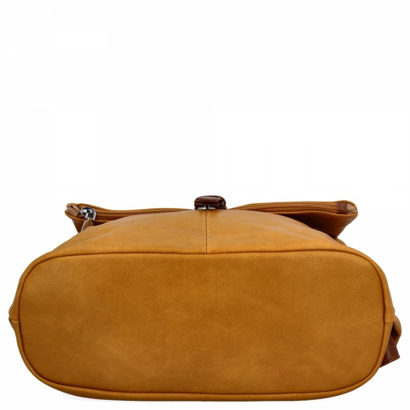 Plecak Damski Vintage firmy Herisson Żółty