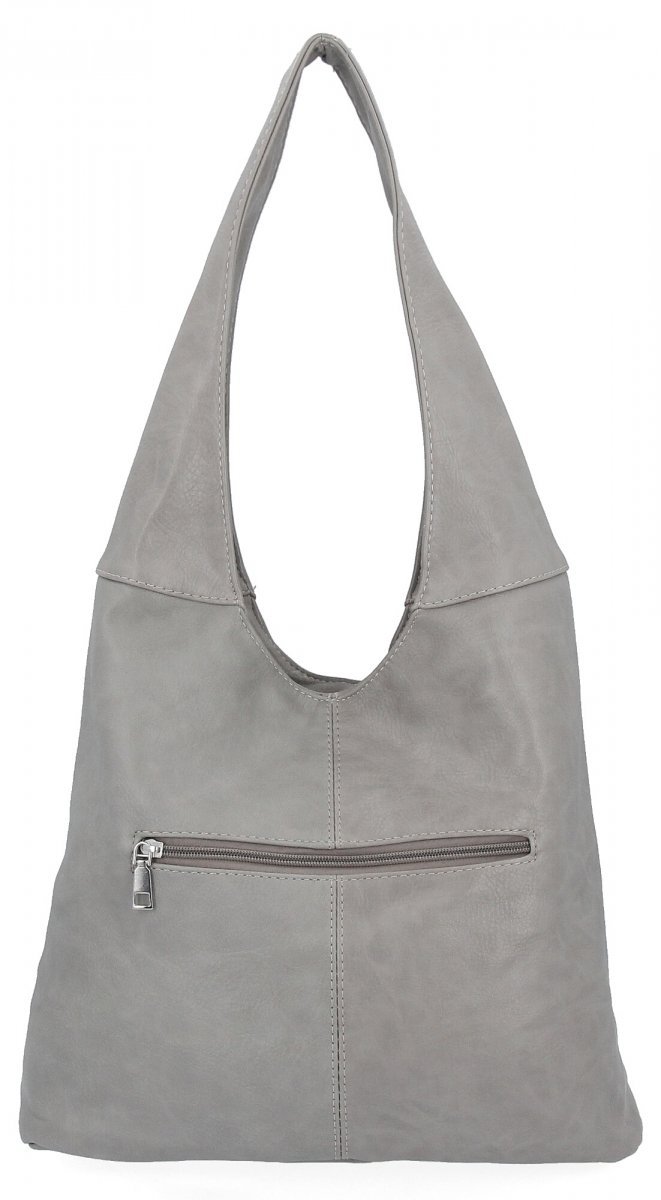 Uniwersalna Torebka Damska Shopper Bag firmy Hernan Jasno Szara