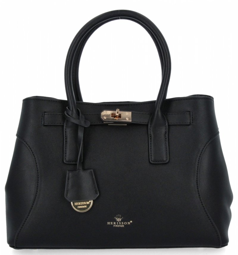 Elegancka Torebka Damska Kuferek firmy Herisson Czarna