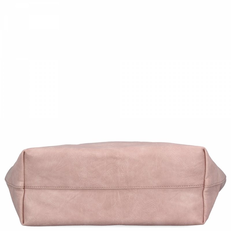 Torebka Damska Shopper Bag XXL firmy Herisson Pudrowy Róż