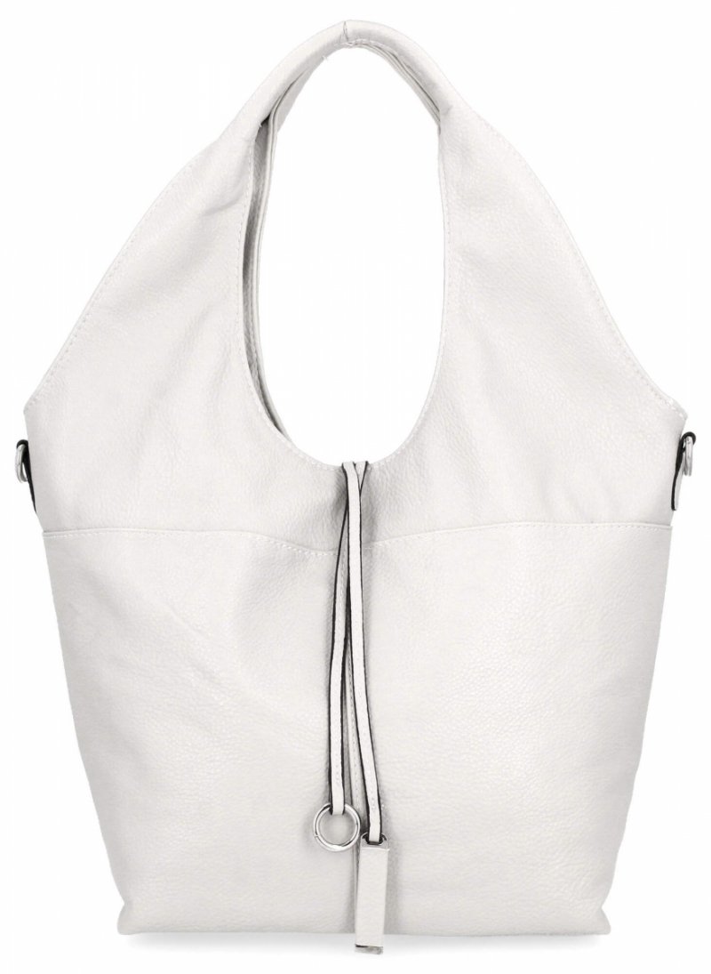 Torebka Damska Na Co Dzień Shopper Bag firmy Hernan Biała