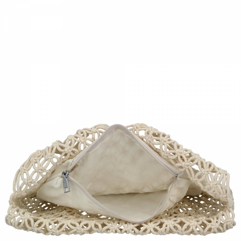 Ratanowa Torebka Damska firmy Herisson Beżowa